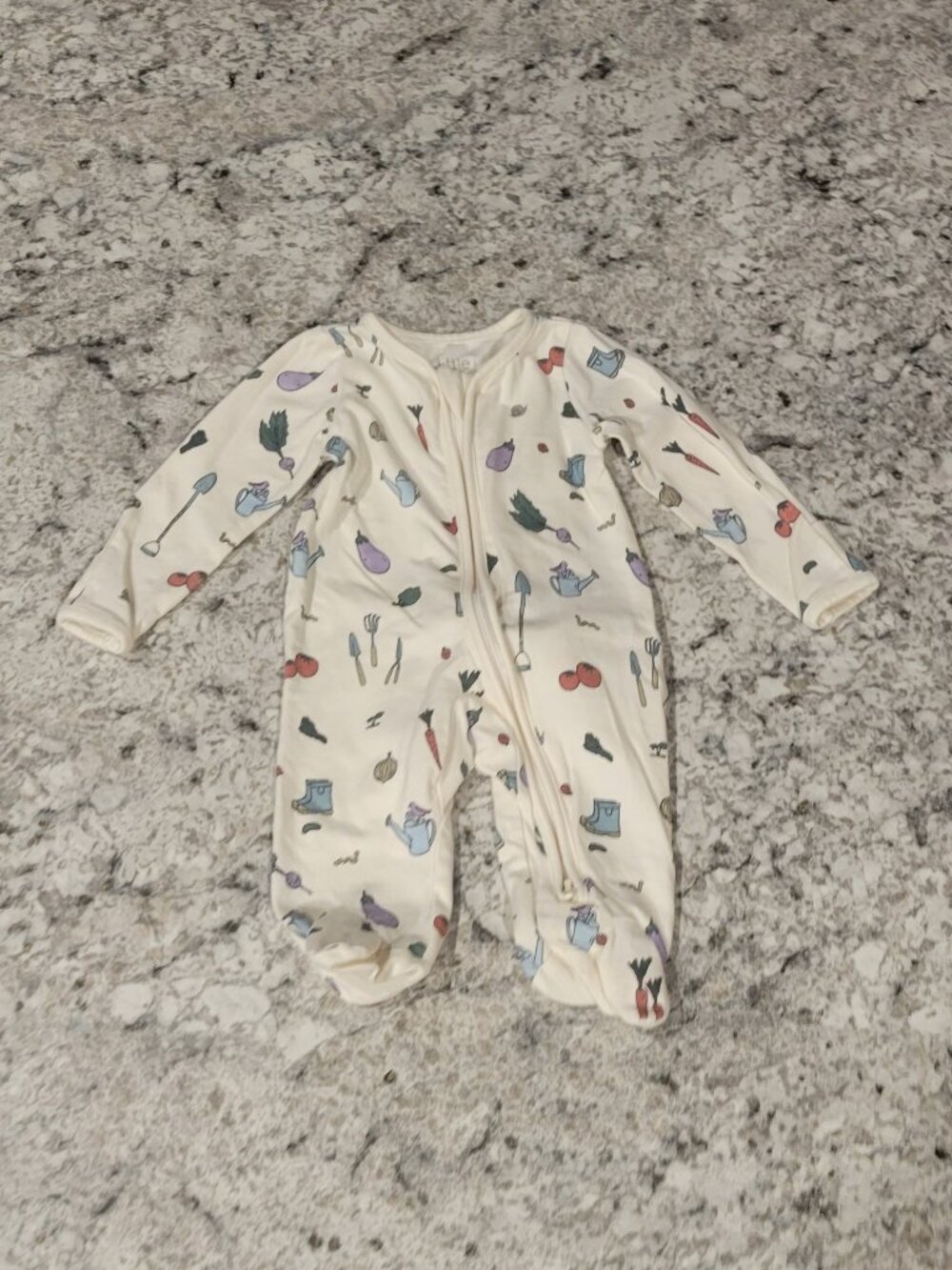 Little Planet Organic Carter's NB Garden Print Zip Footie Sleeper Newborn